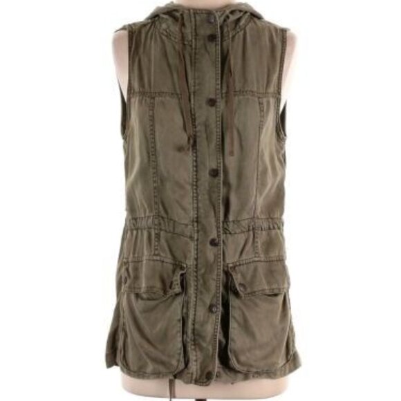 Army Green Cargo Vest - Picture 2 of 4